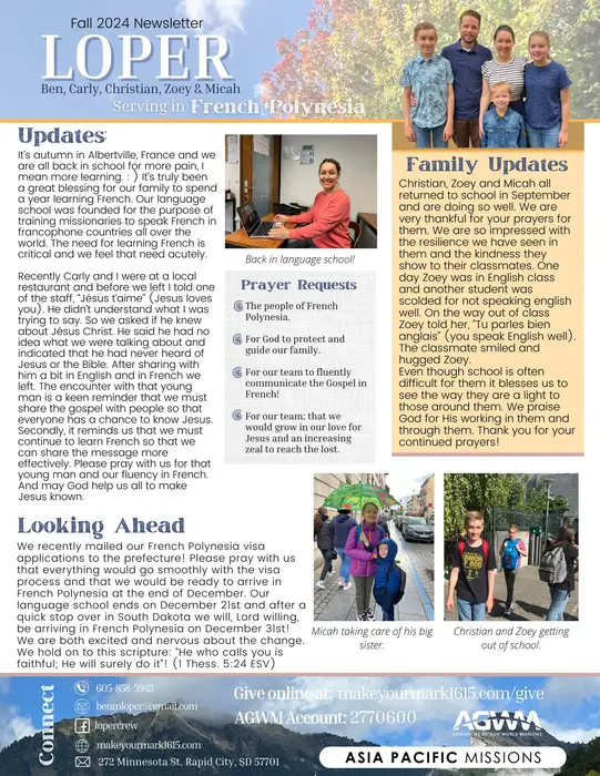 Fall 2024 Newsletter cover