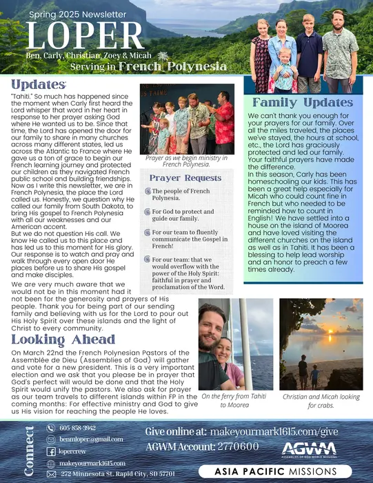 Spring 2025 Newsletter cover